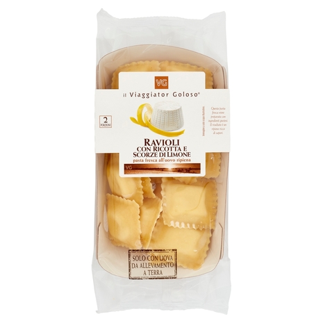 Ravioli con Ricotta e Scorze di Limone, 250 g